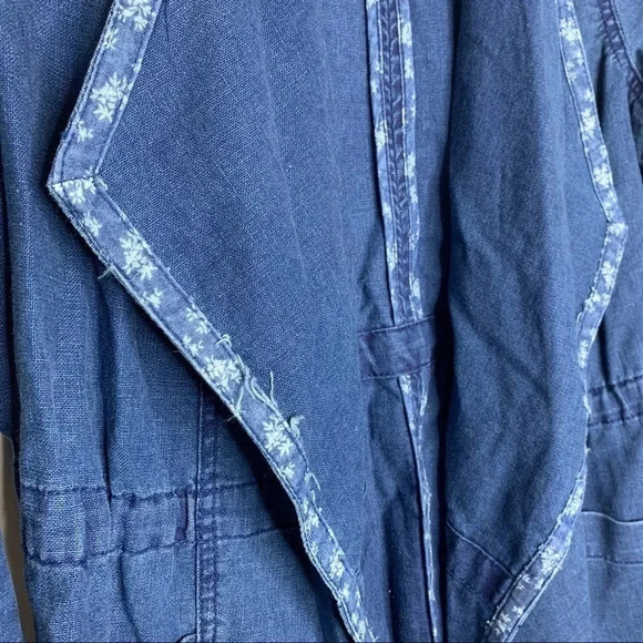 Anthropologie Hei Hei Denim Open Front Blazer Jacket Size XS - Picture 6 of 9